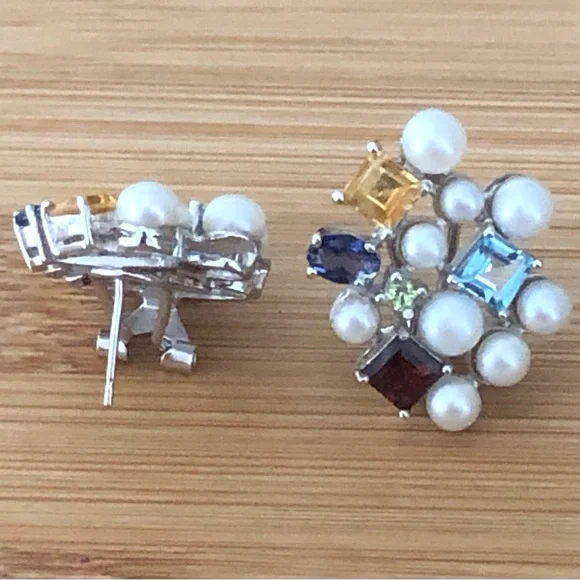 $72  Ross-Simons Designer Estate Stud Earrings  Sterling  Marked RS 925 CHINA - Picture 3 of 5